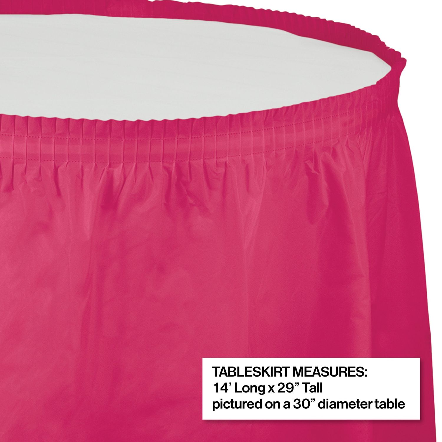 Hot Magenta Table  Skirt