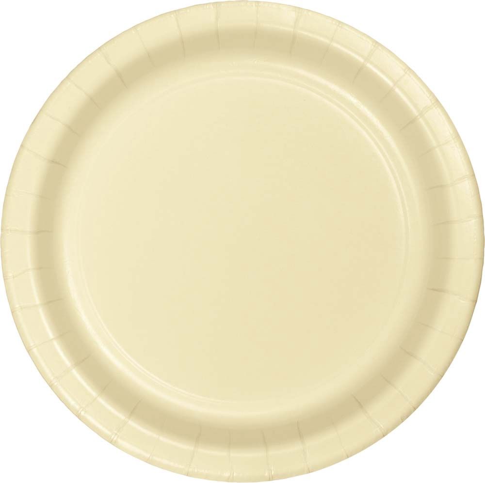 Ivory 9" Plates 24ct