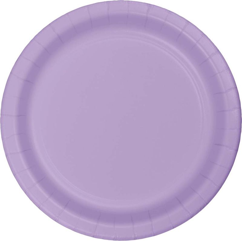 Lavender 7&quot; Plates 24ct