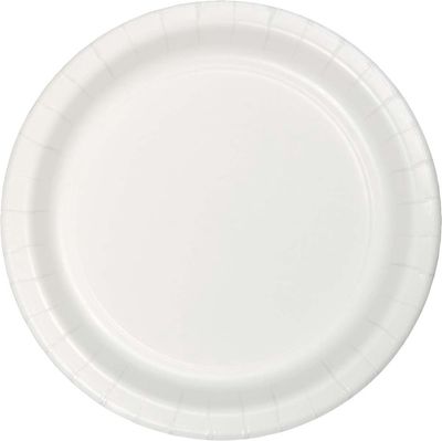 White 7" Plates 24ct