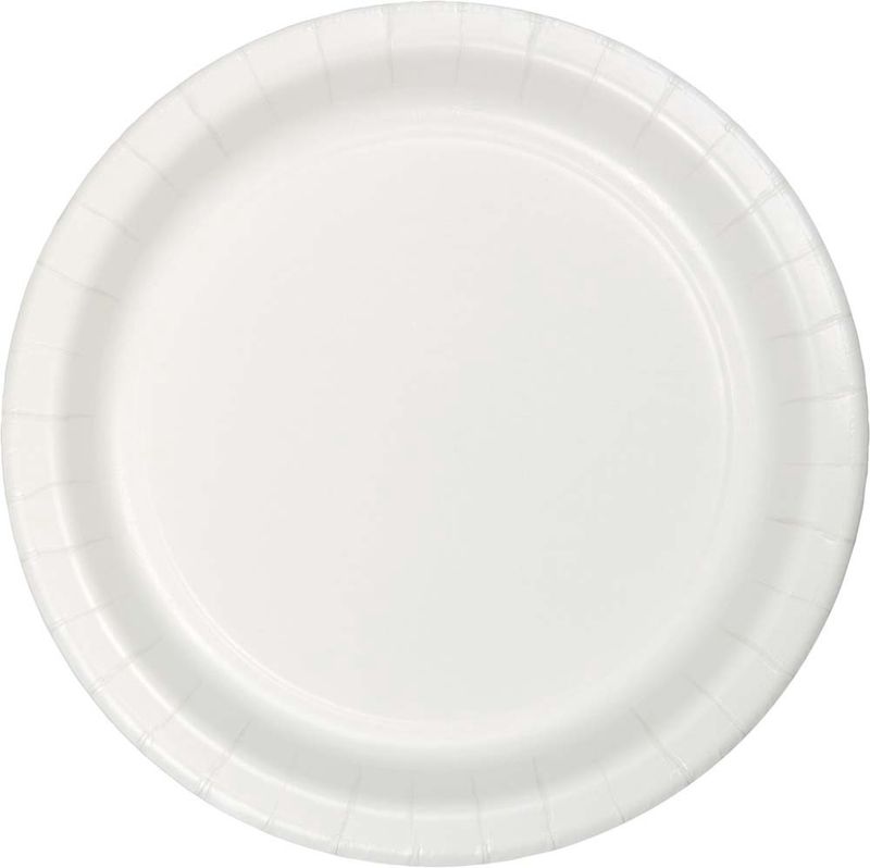 White 7&quot; Plates 24ct