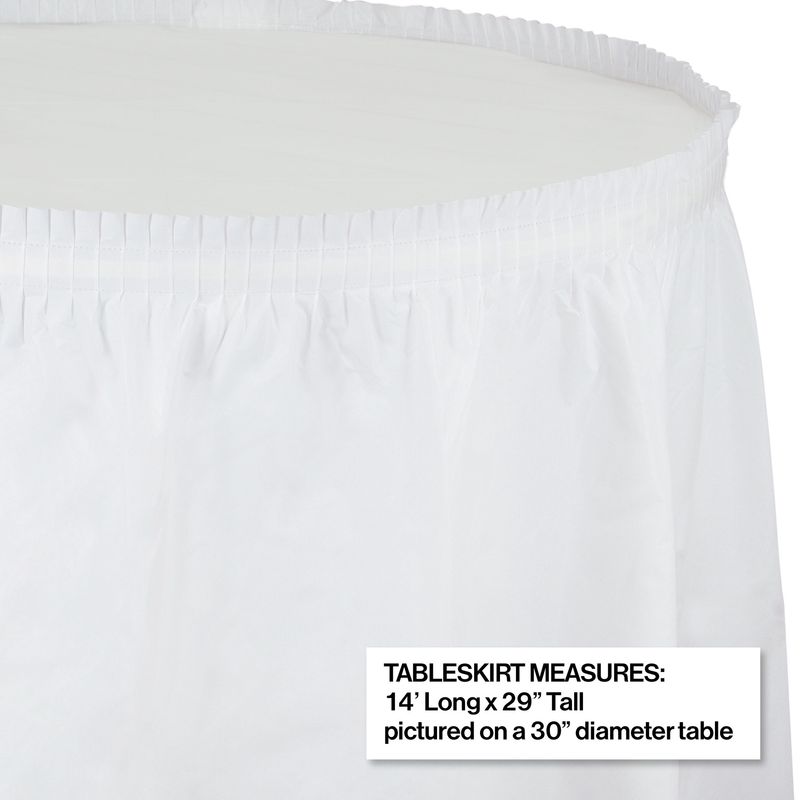 White Table Skirt