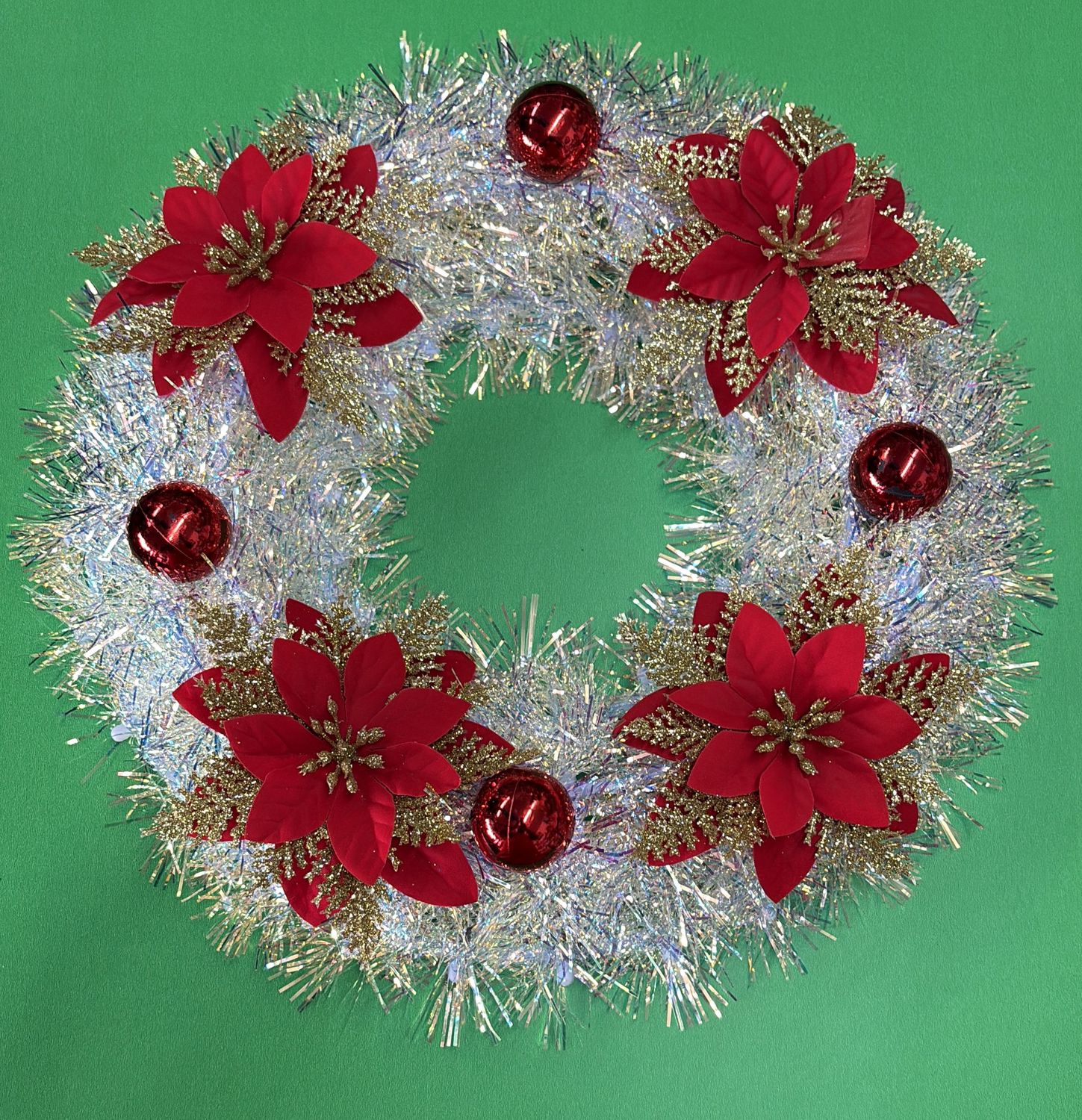 Christmas Wall Wreath 15in