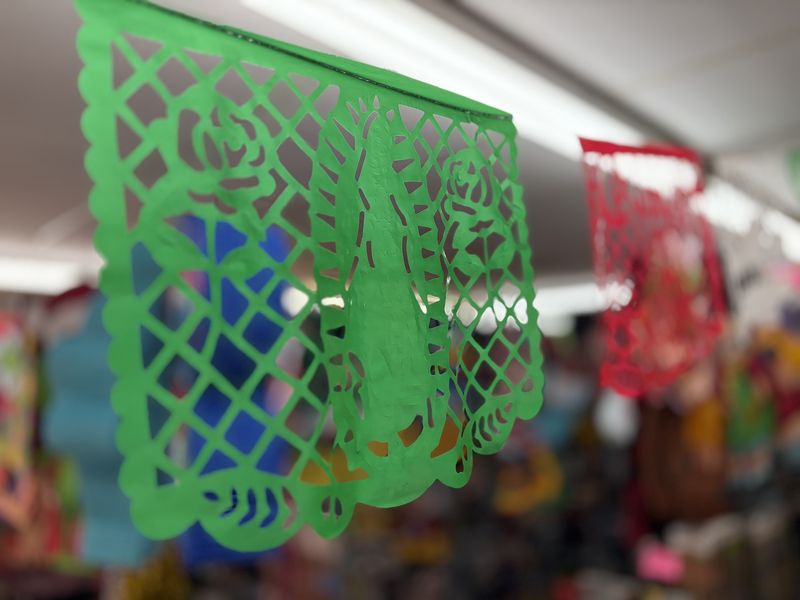 Papel Picado Virgen Guadalupe ( plastico ) 16ft