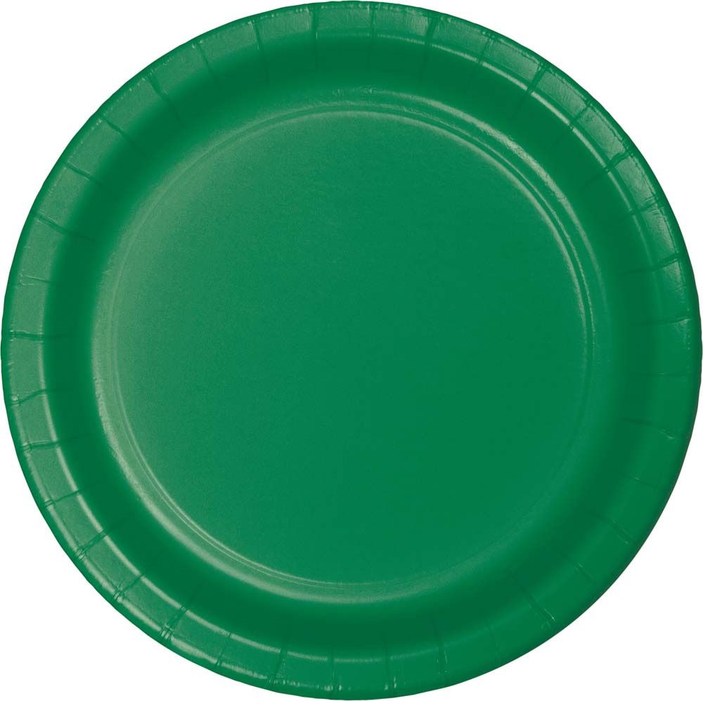 Emerald Green  7" Plates 24ct