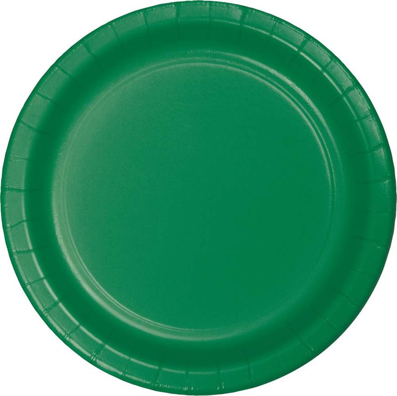 Emerald Green  7" Plates 24ct