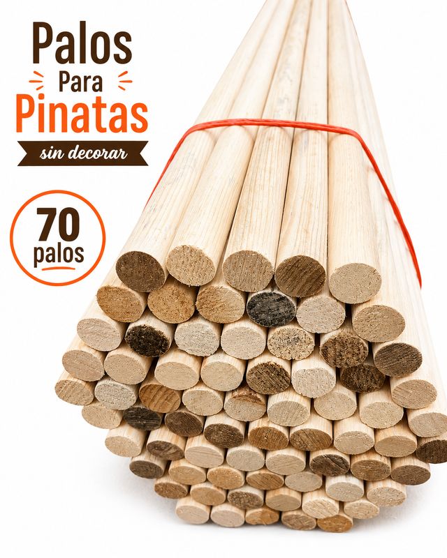 Palos Para Pinata Sin Decorar 70Pcs/ Case Of Pinata Stick Plain