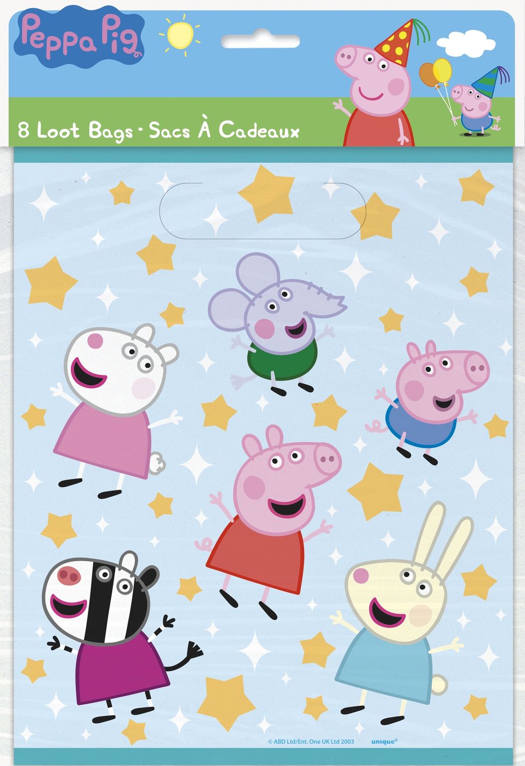 Peppa Pig Loot Bags  8ct