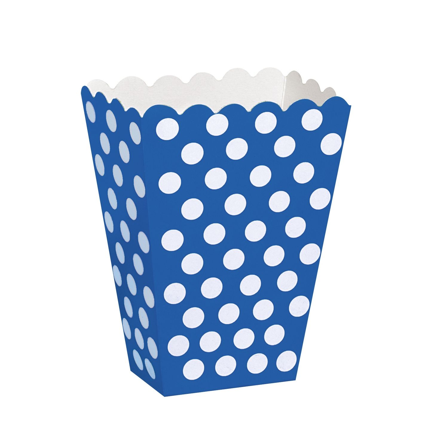 Royal Blue Dots Treat Boxes  8ct