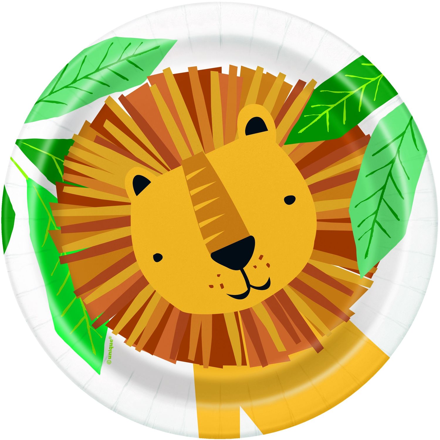 Animal Safari Round 7" Dessert Plates  8ct