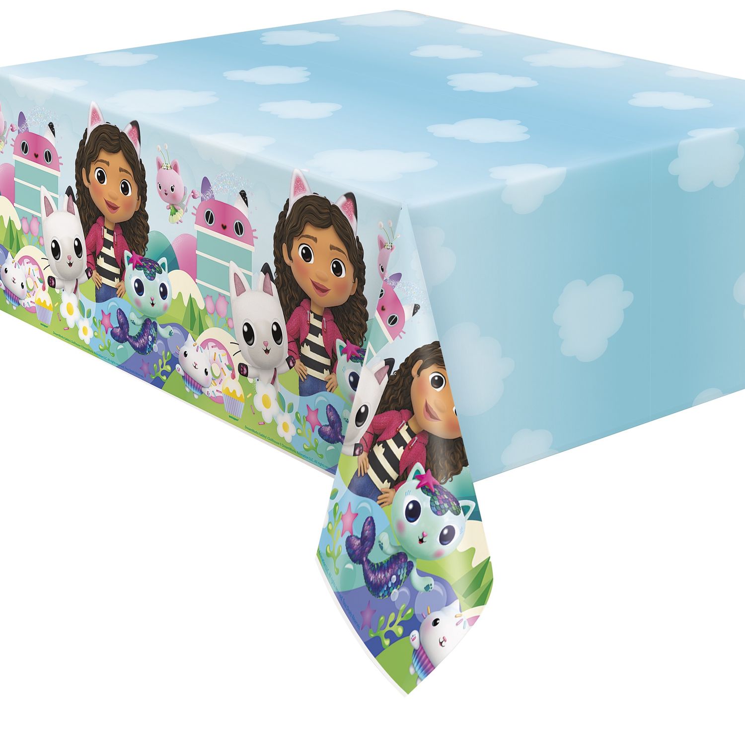 Gabby's Dollhouse Rectangular Plastic Table Cover  54" x 84"