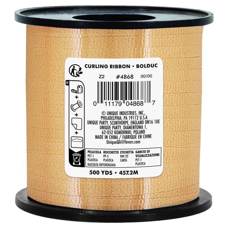 Gold Curling Ribbon 500 Yrd