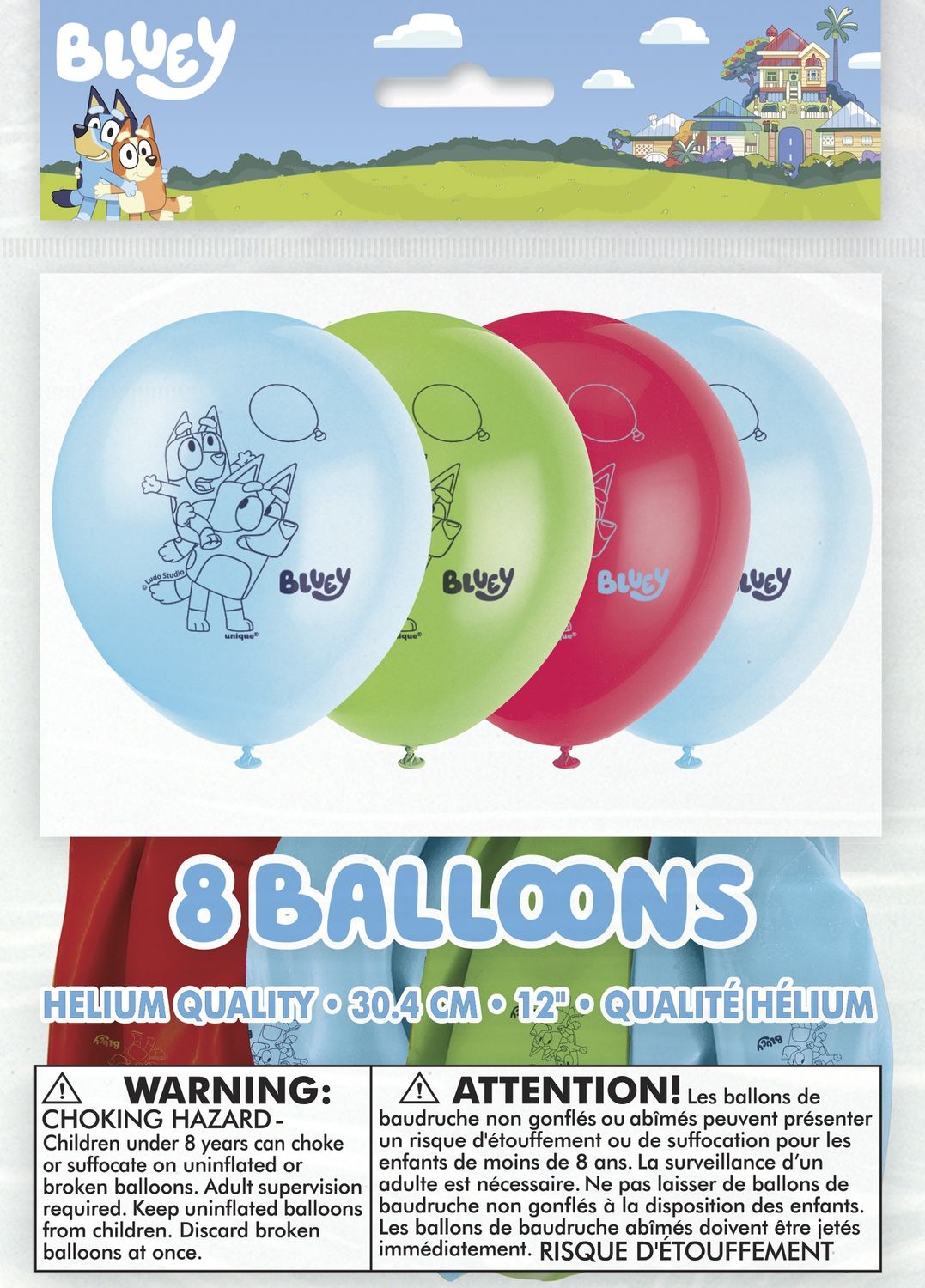 Bluey 12" Latex Balloons 8ct