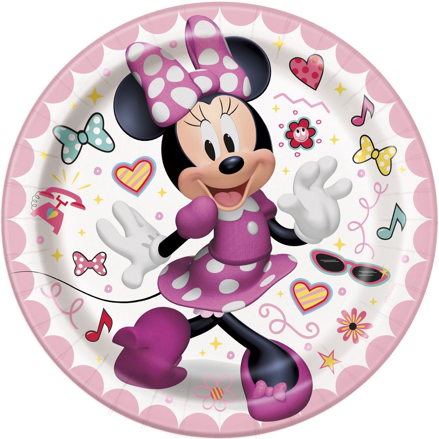 Iconic Minnie Mouse 7" Plates 8ct