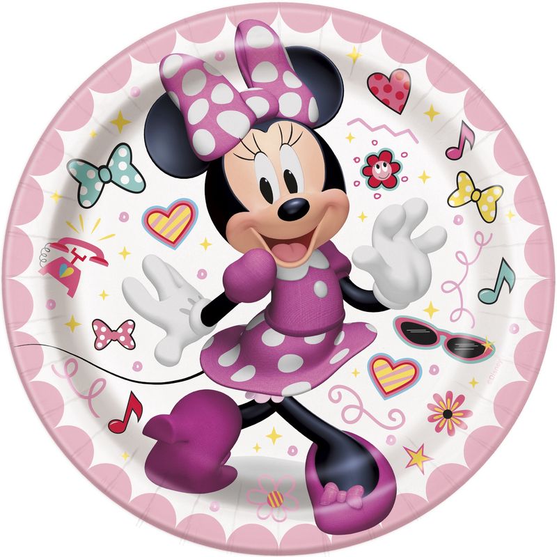 Iconic Minnie Mouse 7" Plates 8ct