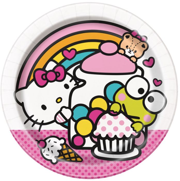 Hello Kitty 7" Plates 8ct