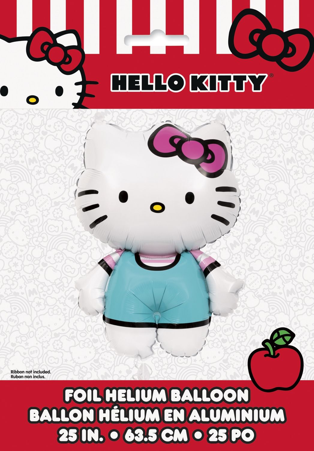 Hello Kitty Shaped 25" Giant Foil Balloon - Packaged