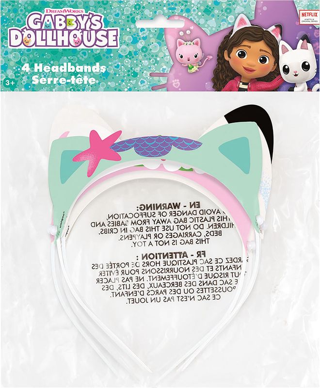 Gabby Dollhouse Headband 4ct