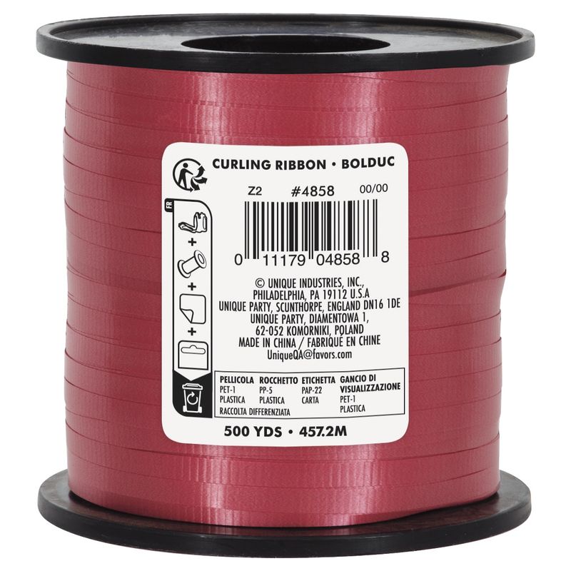 Red Curling Ribbon 500 Yrd