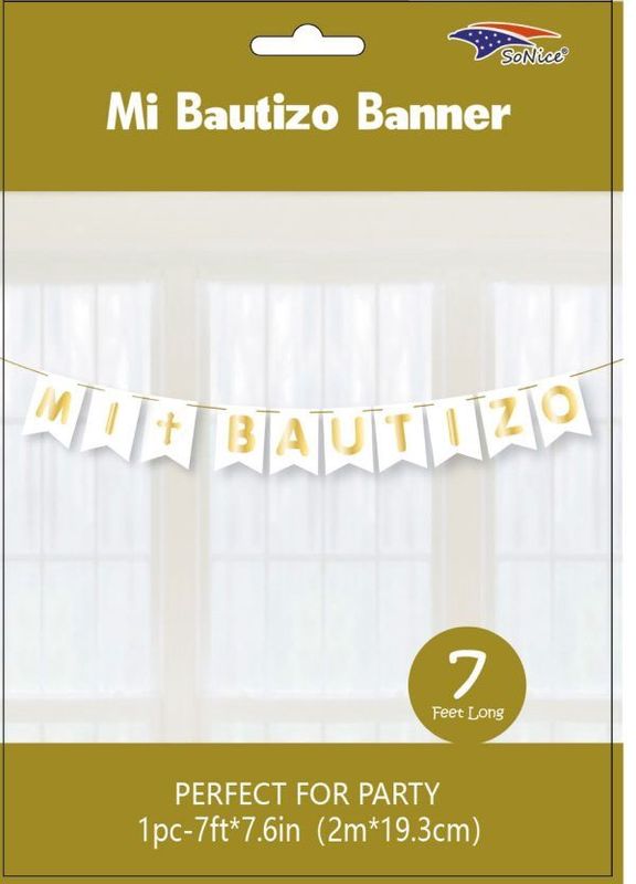 Bautizo Jointed Banner Gold