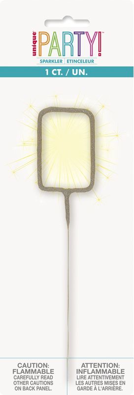 Number 0 Sparkler 7"