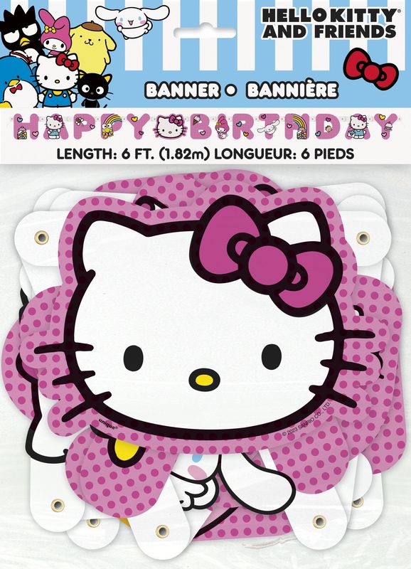 Hello Kitty Jointed Banner  6.25 ft