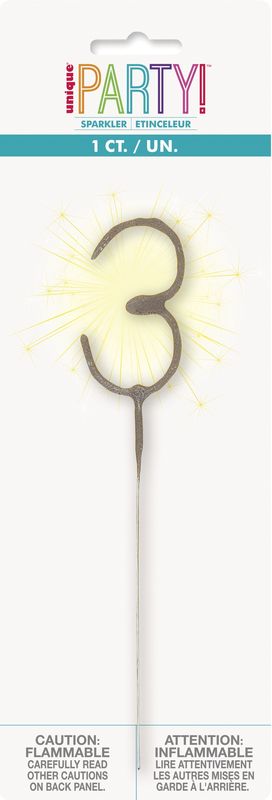 Number 3 Sparkler 7"