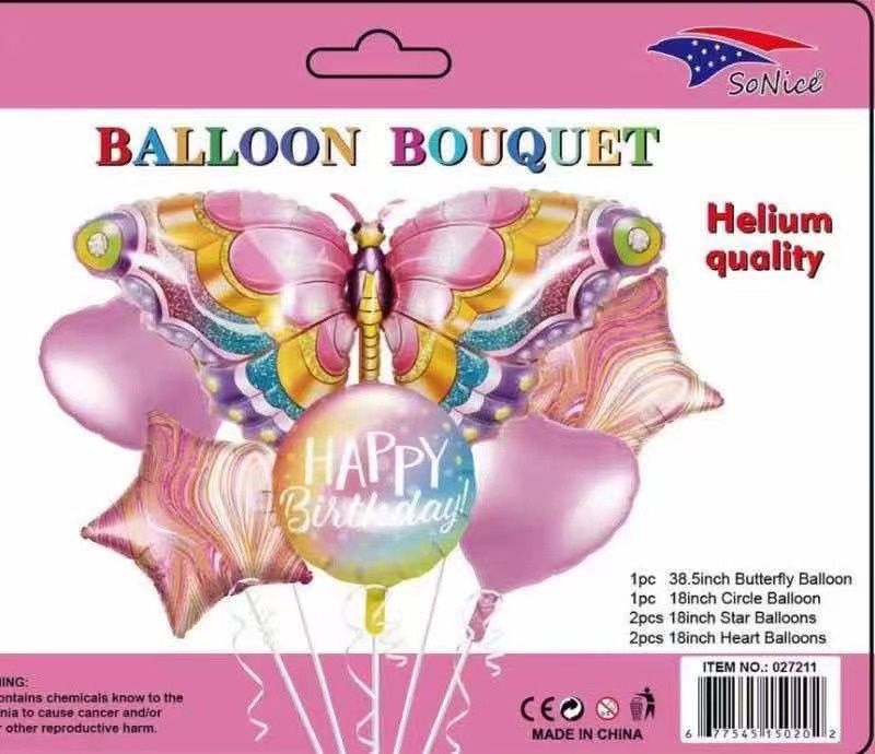 Balloon Bouquet Butterfly 6pcs
