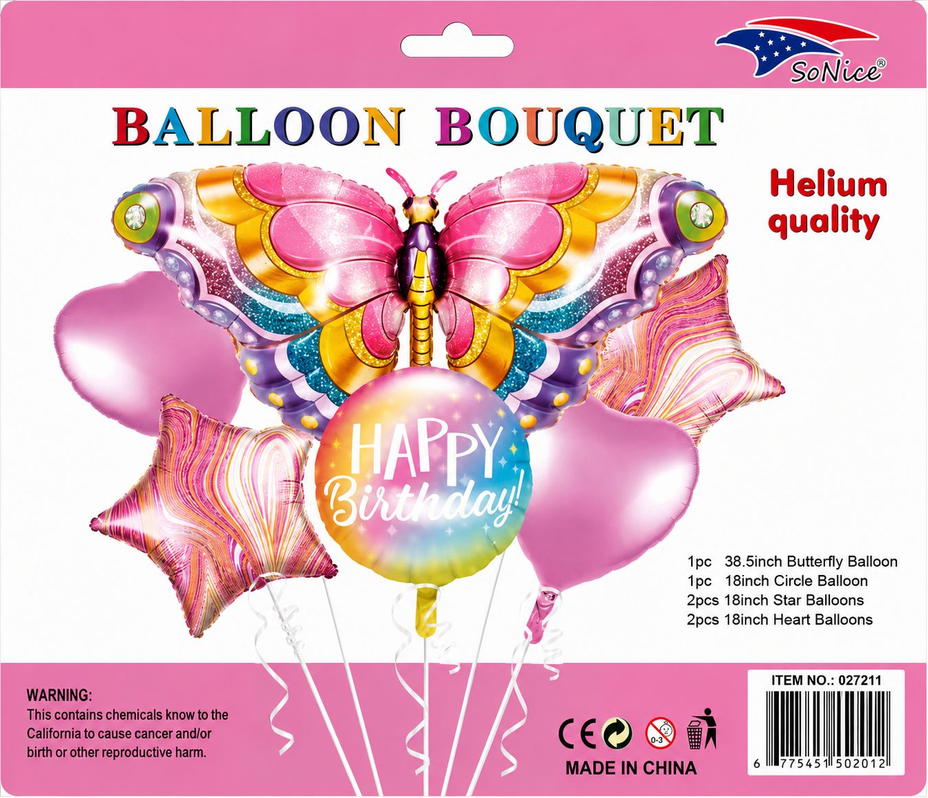 Balloon Bouquet Butterfly 6pcs