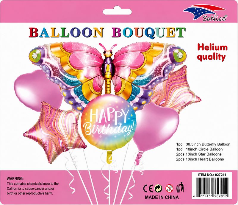 Balloon Bouquet Butterfly 6pcs