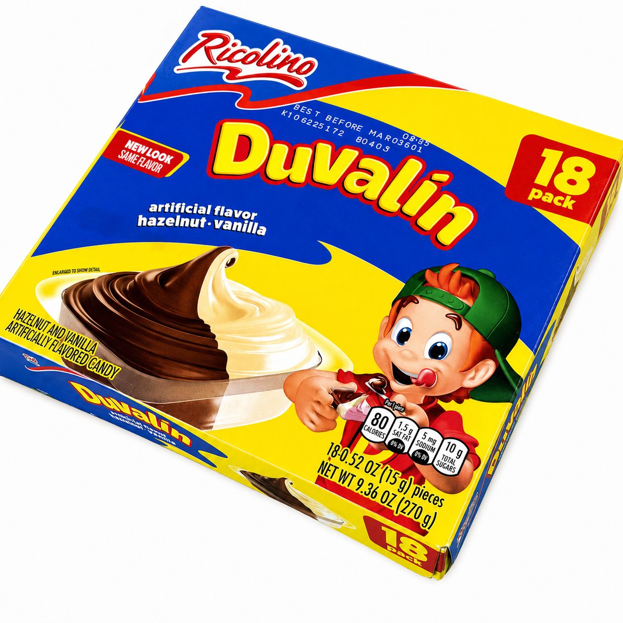 Duvalin Hazelnut /vanilla 18 Pcs