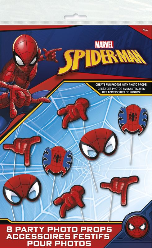 Spider Man Photo Booth Props  8ct
