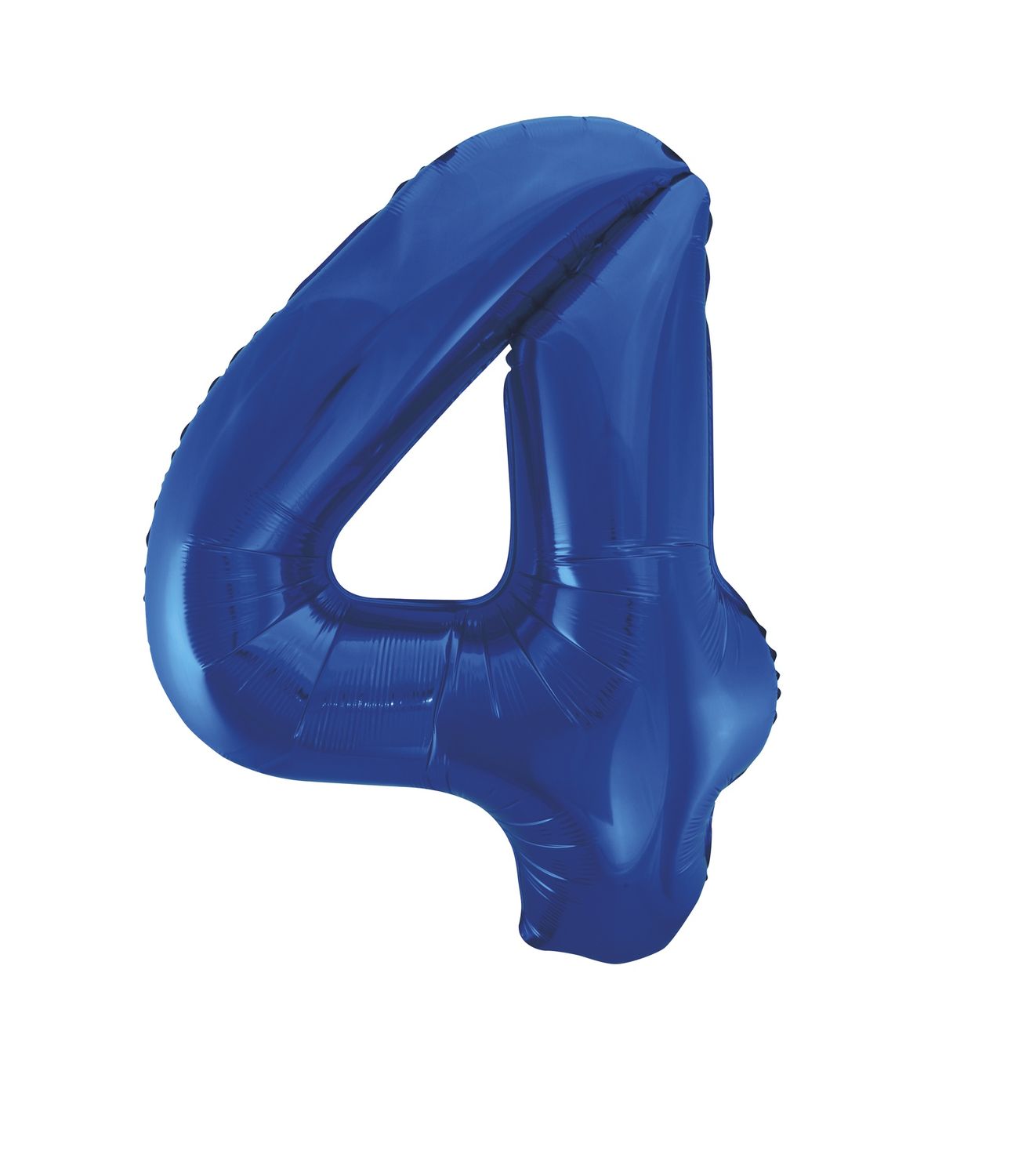 34" 1 Qty Num 4 Blue Foil Ballon