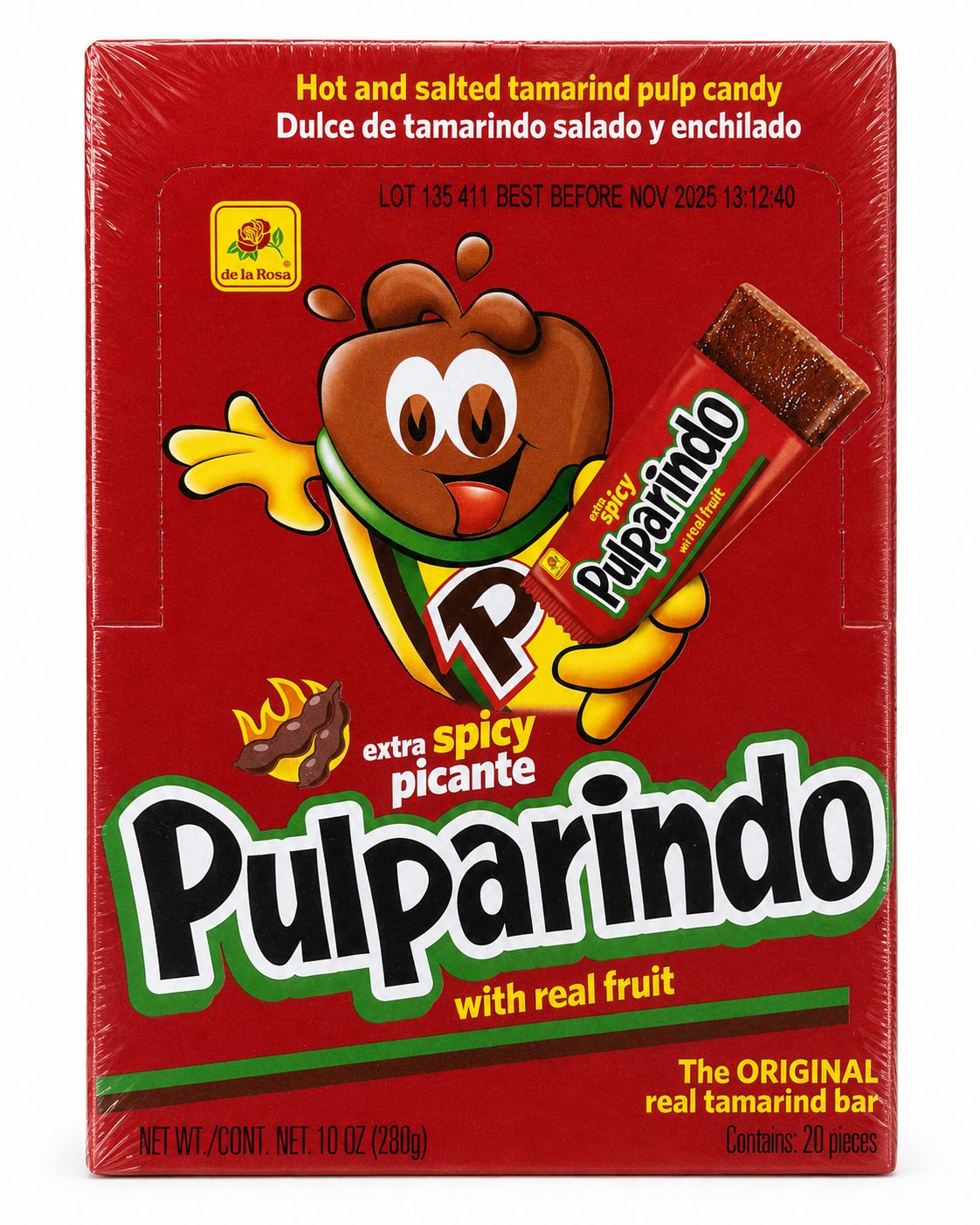 Pulparindo Extrapicante 20pc