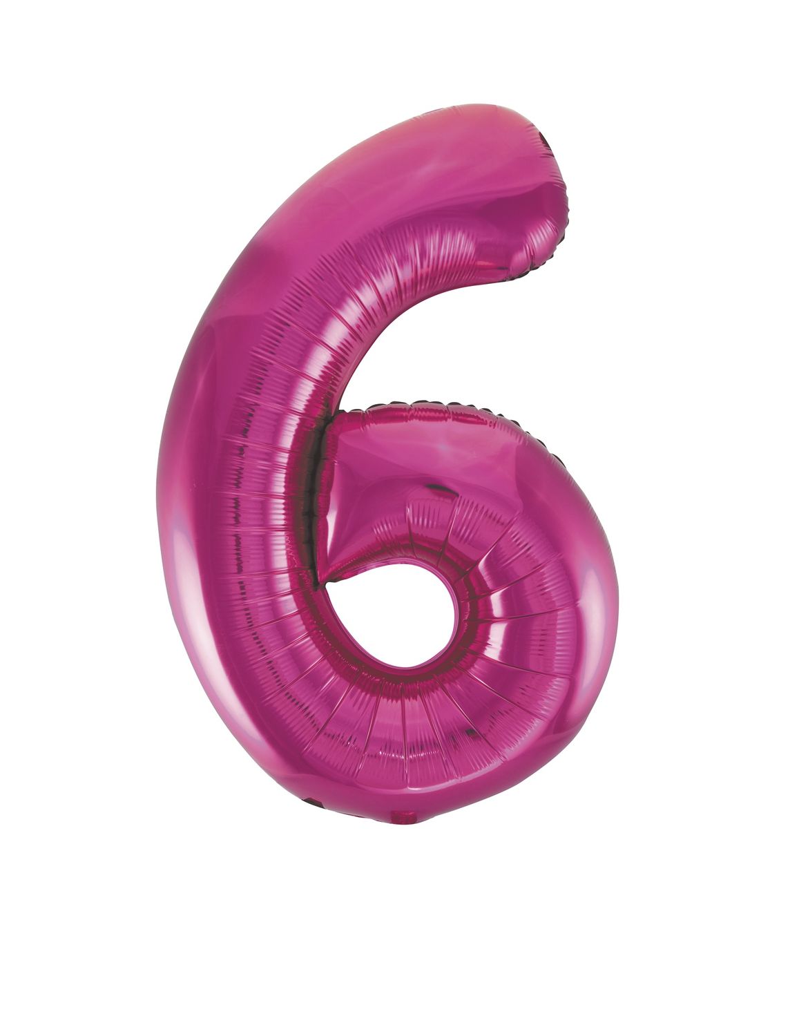34" 1 Qty Num 6 Pink Foil Ballon