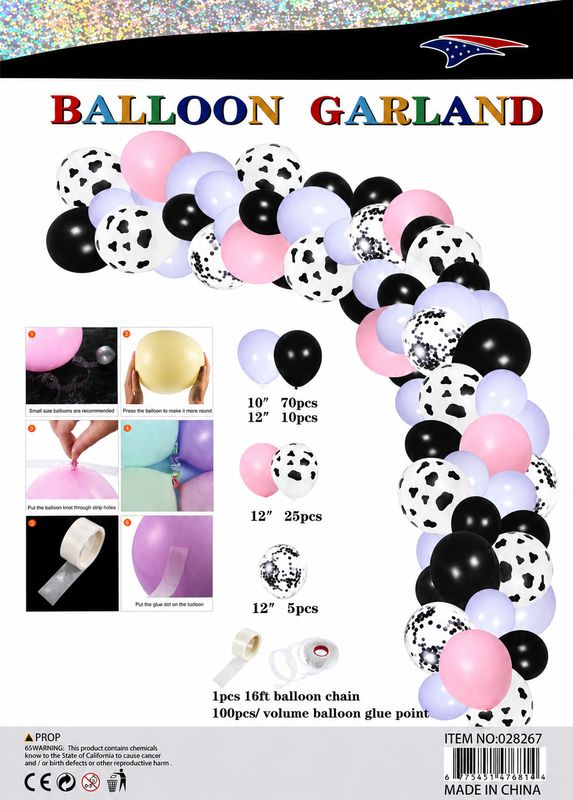 Cow Balloon Garland kit