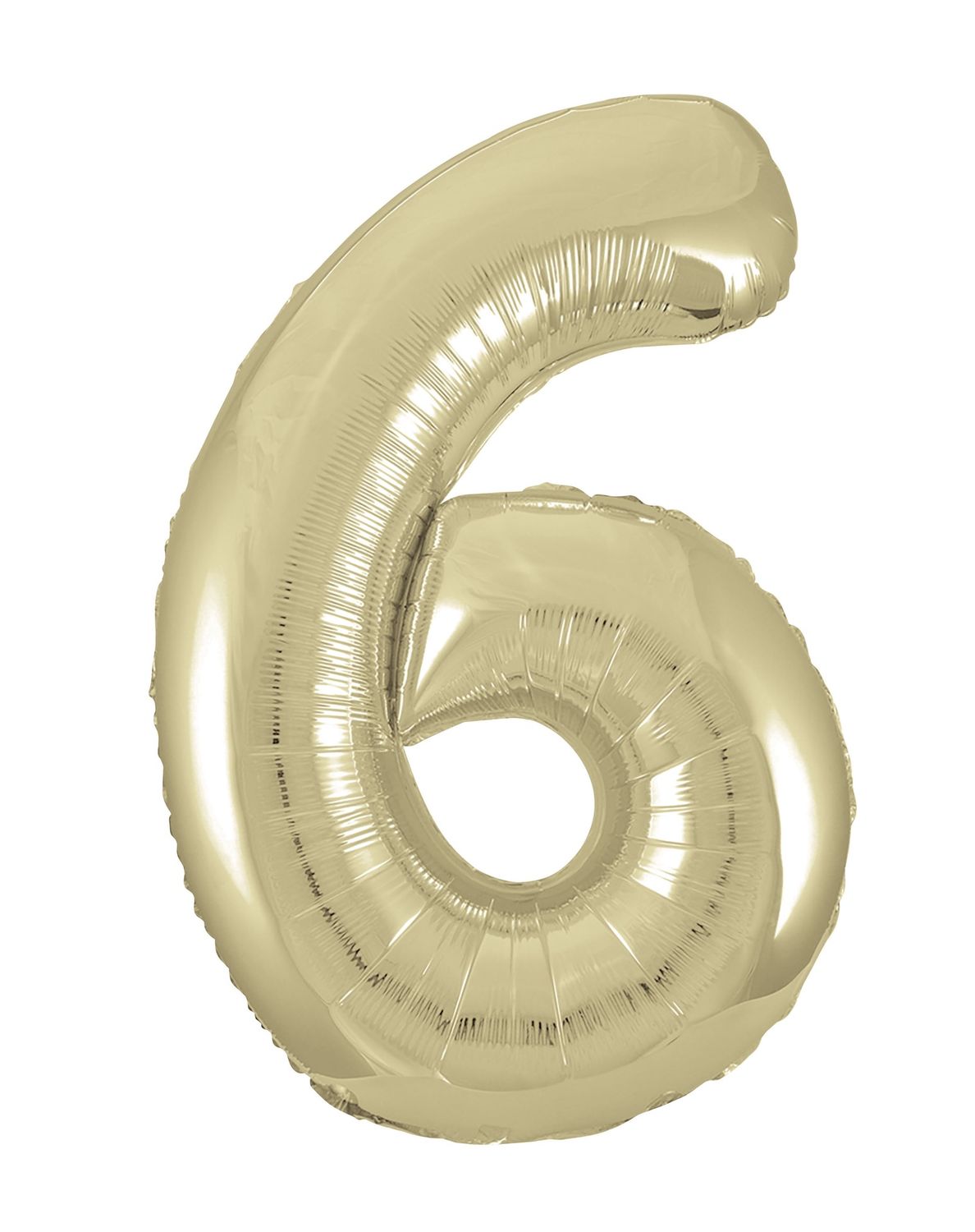 34" 1 Qty Num 6 Gold Foil Number