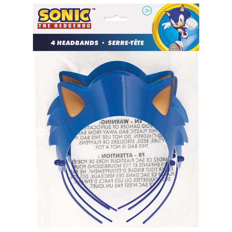 Sonic Paper Headbans 4pcs