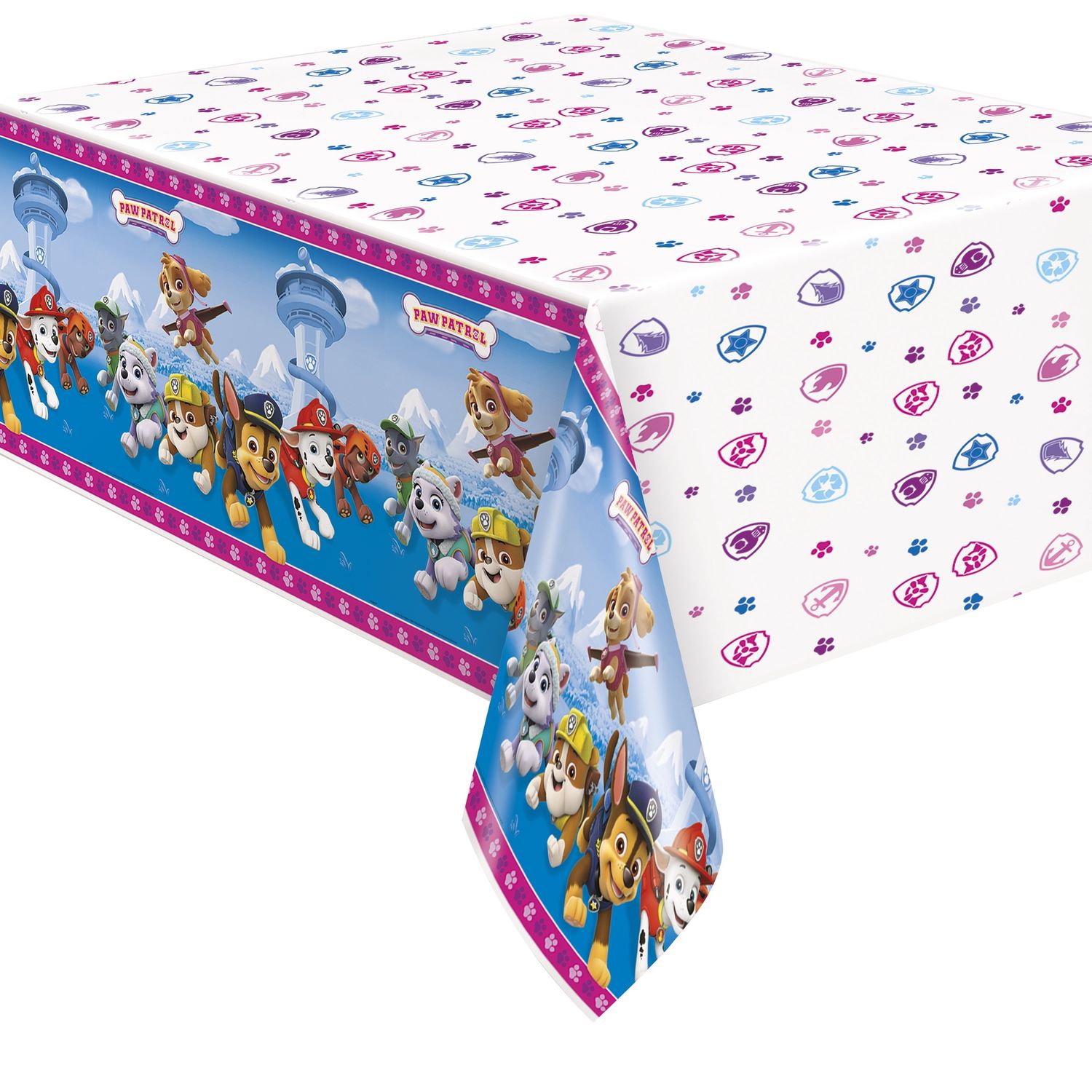 Paw Patrol Girl Rectangular Plastic Table Cover  54" x 84"