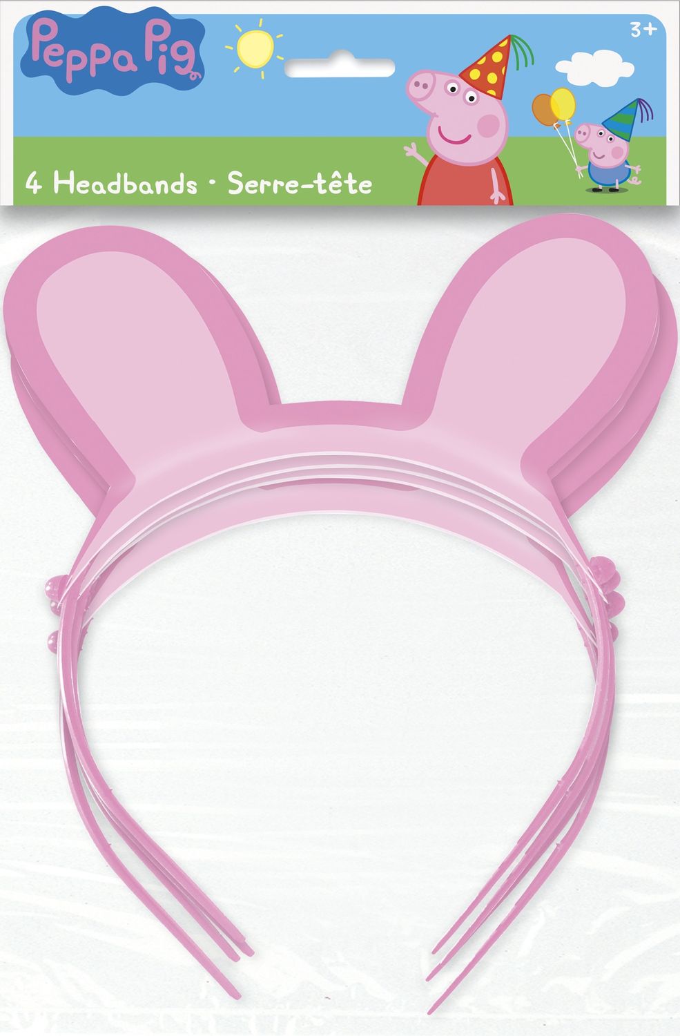 Peppa Pig Paper Headbands  4ct