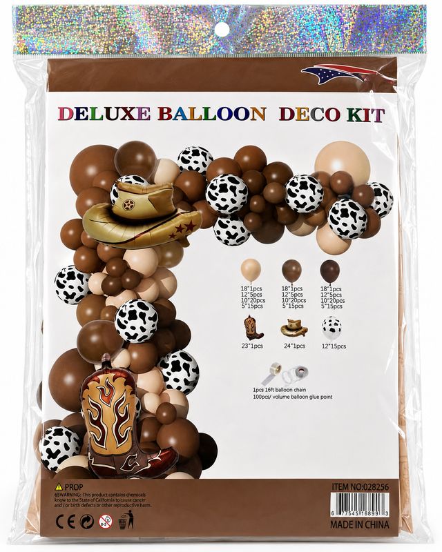 Cowboy Balloon garland Kit