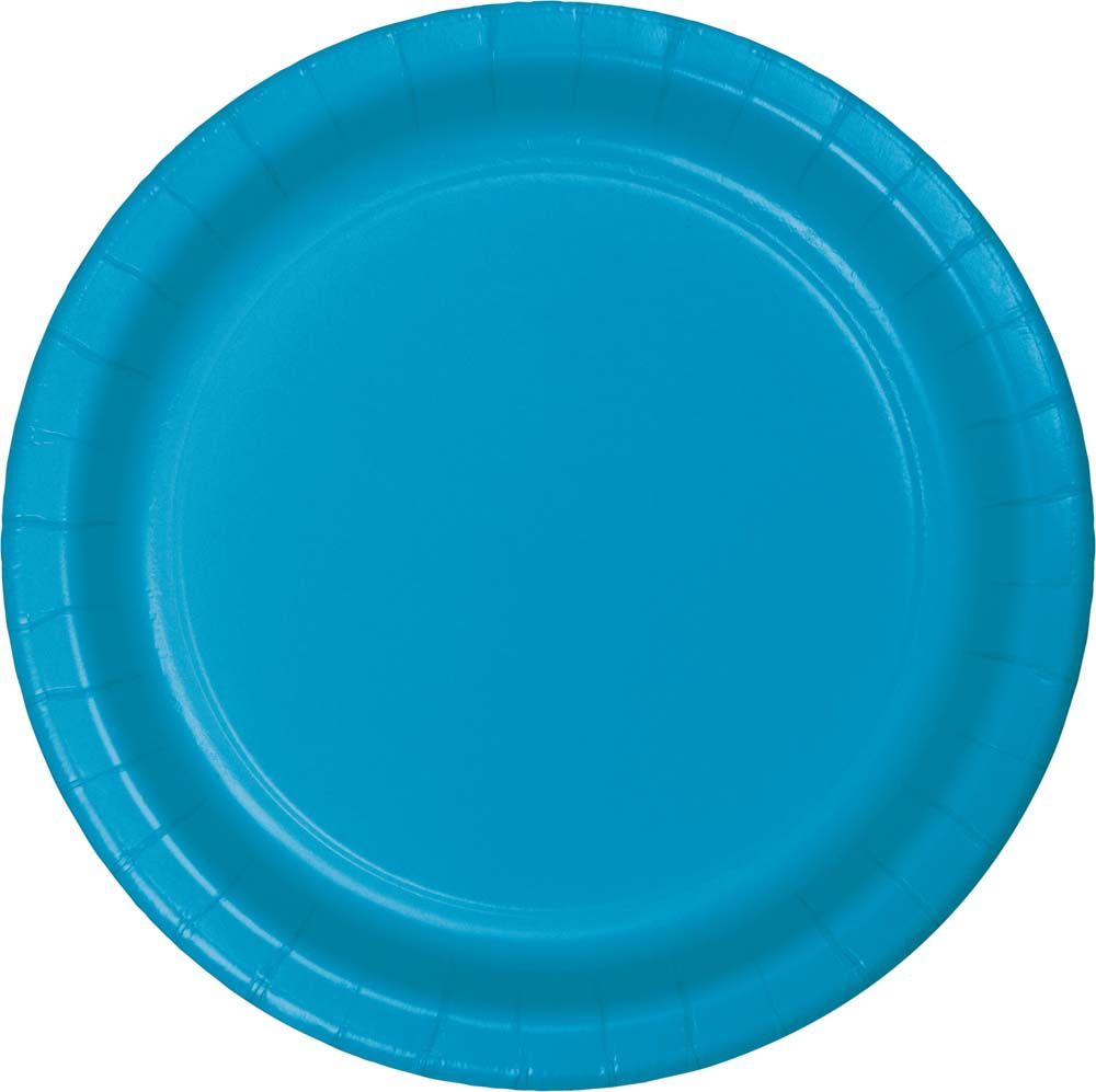 Turquoise 7" Plates 24ct