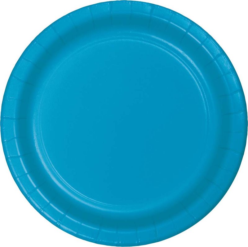 Turquoise 7" Plates 24ct