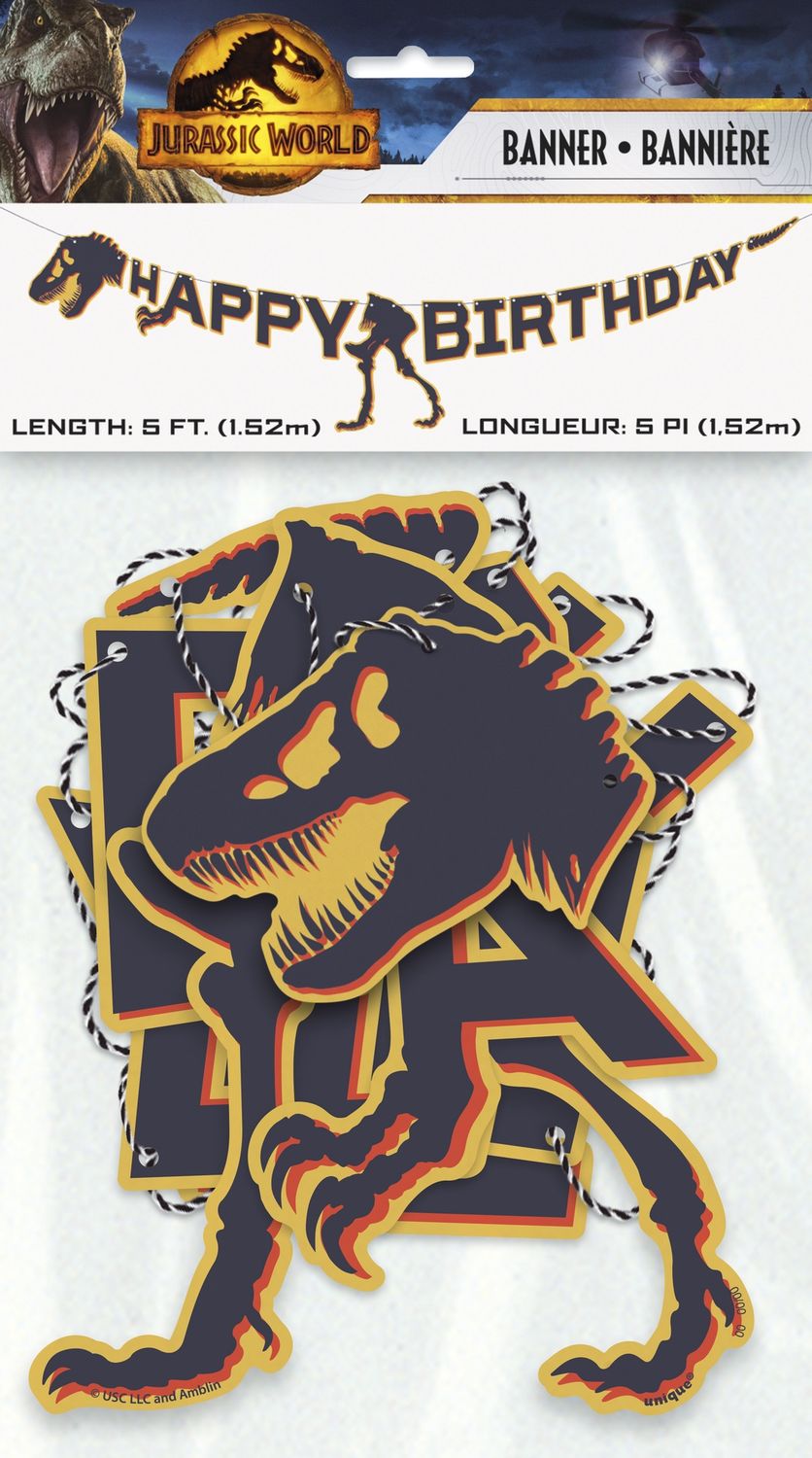 Jurassic world HB Banner 5 ft