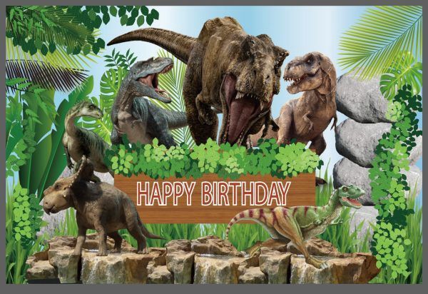 Backdrop Dinosaur 4x6 ft