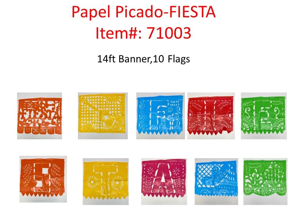 Papel Picado Fiesta ( plastic )
