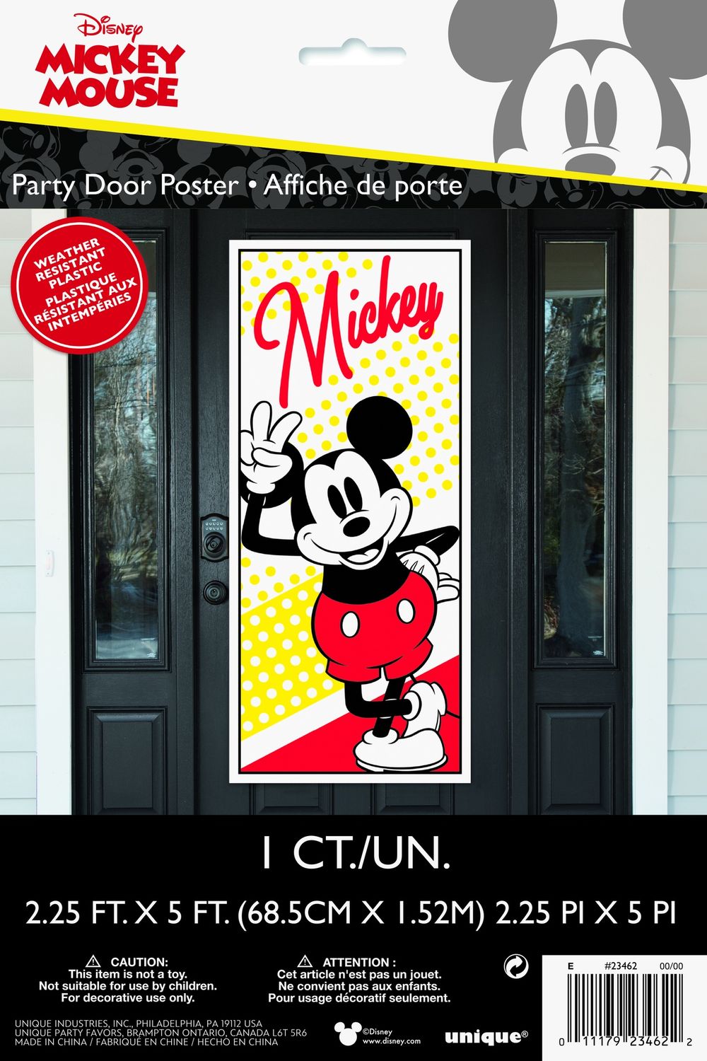 Mickey Mouse Door Poster 27x60
