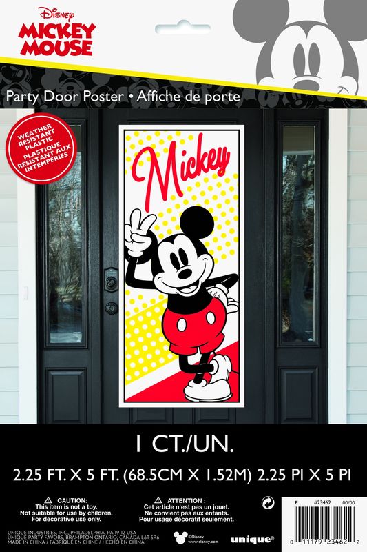 Mickey Mouse Door Poster 27x60