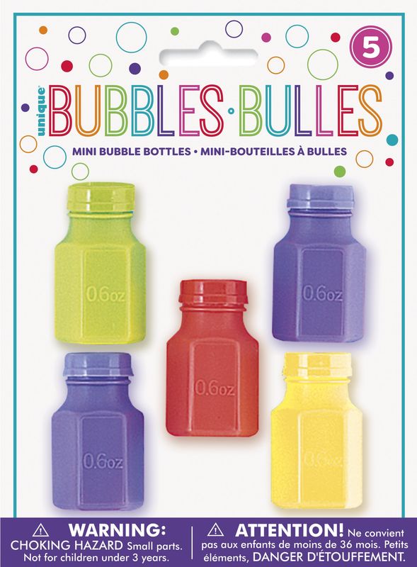 Mini Bubble Bottles 5ct