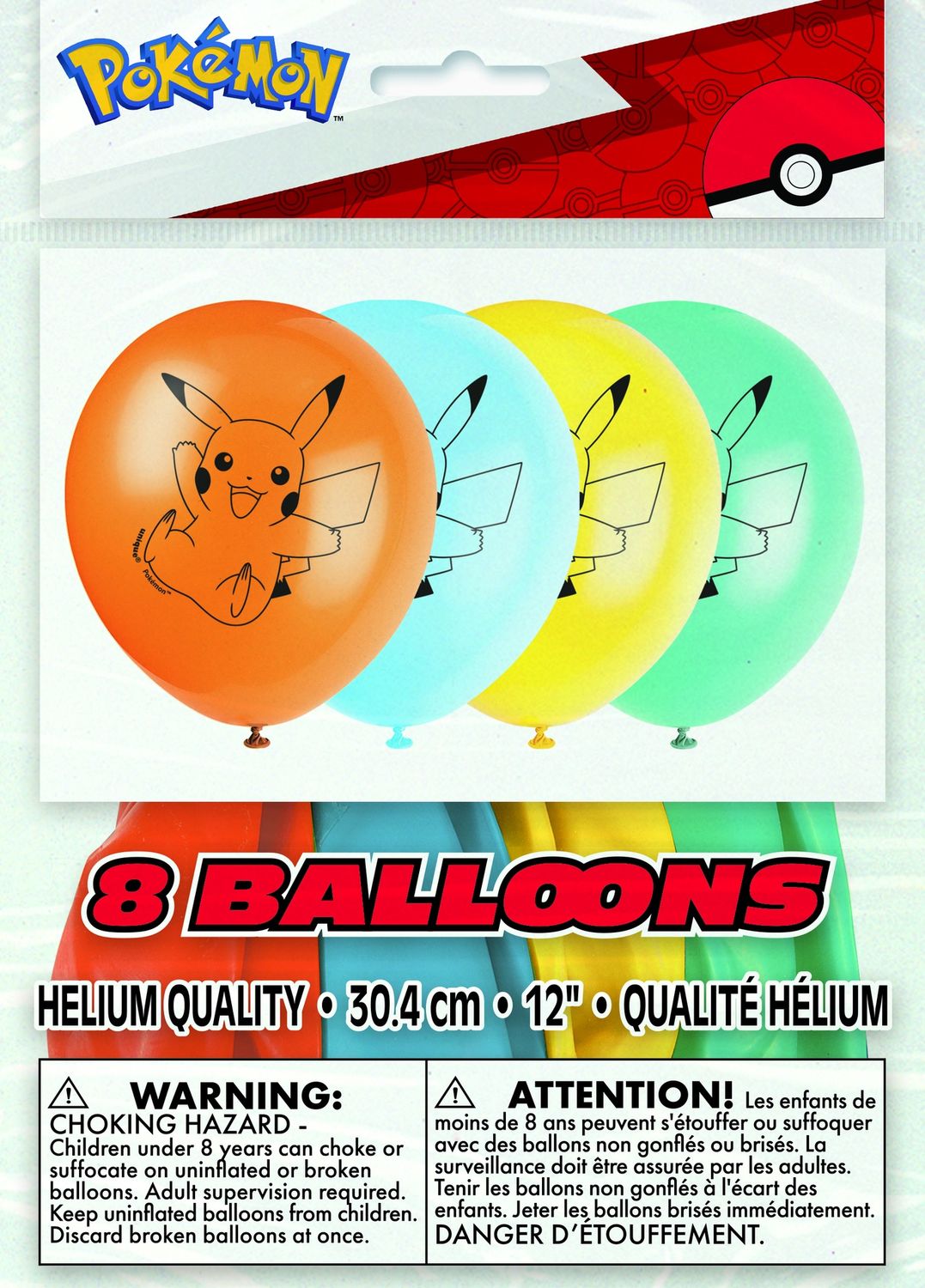 Pokémon 12" Latex Balloons  8ct